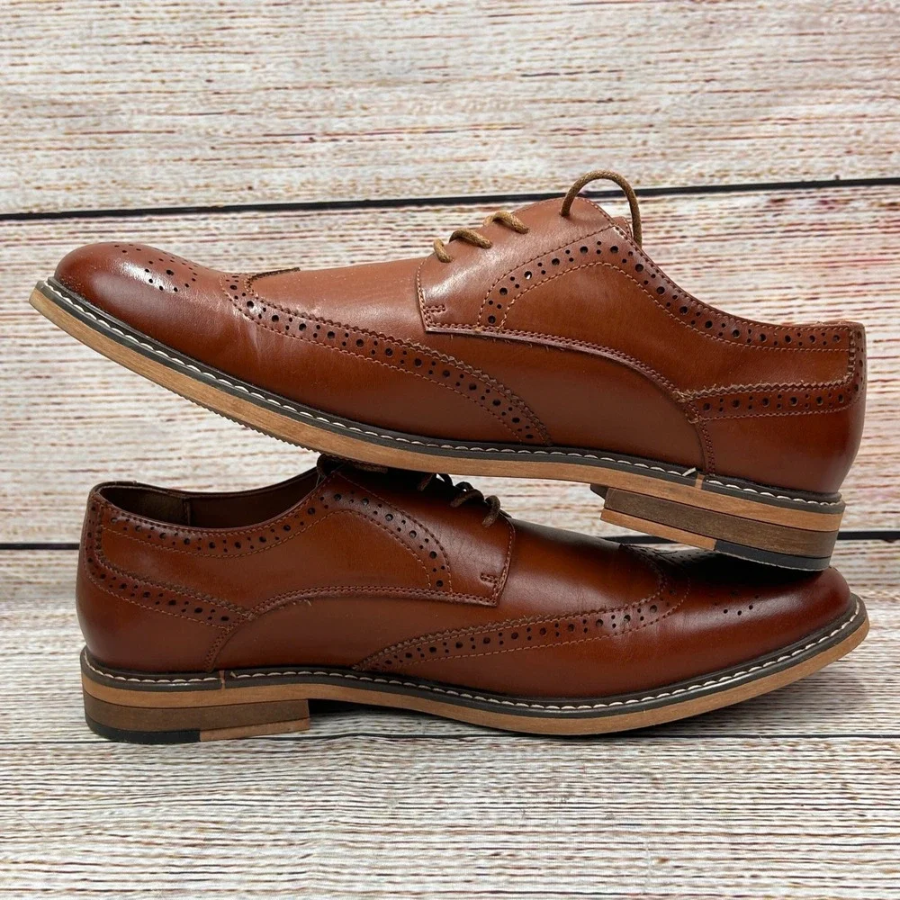 Temeshu Men's Dress Shoes Casual‎ Oxford Shoes Business Formal Shoes Size 12